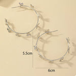 Butterfly Vine Hoop Earrings