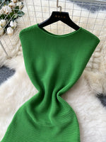 Sleeveless Textured Knit Dress