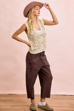 BiBi Washed Terry Pants with Pockets