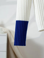 Ribbed Knit Cold Shoulder Cardigan