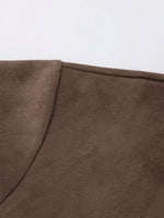 Zip-Up Dropped Shoulder Jacket
