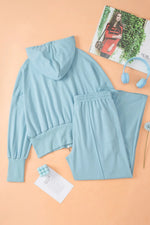 Zip-Up Hoodie and Pants Active Set