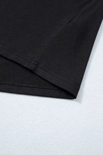 Solid Color Oversize Tee Tie Wrap Mini Skort 2pcs Set