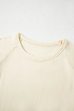 Color Block Stitched Sleeve Loose T Shirt