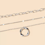 Three Layered Pendant Necklace