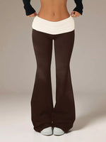 High-Waisted Polka Dot Flare Pants