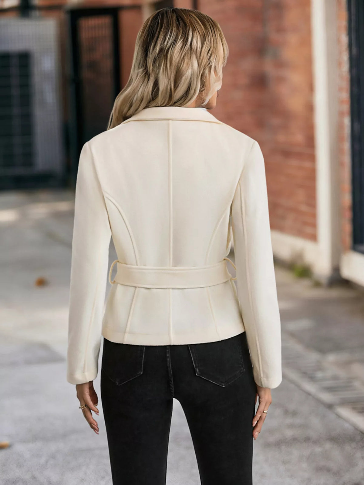 Belted Button-Up Jacket
