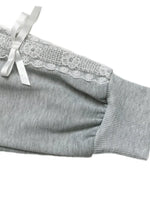 Lace Detail Round Neck Sweatshirt