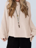 Cutout Back Long Sleeve T-Shirt