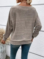 Ribbed Knit Quarter Zip Sweatshirt