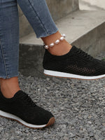 Breathable Mesh Lace-Up Sneakers