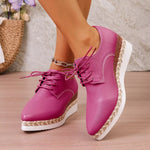 Point Toe Lace Up Sneakers