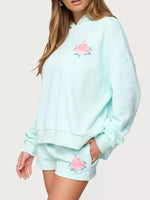 Drop Shoulder Graphic Hoodie with Kangaroo Pocket