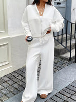 Zip Up Jacket and Pants Set
