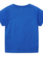 Children's Construction Vehicles Crew Neck T-Shirt