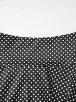 Polka Dot Print Crop Top and Skirt Set