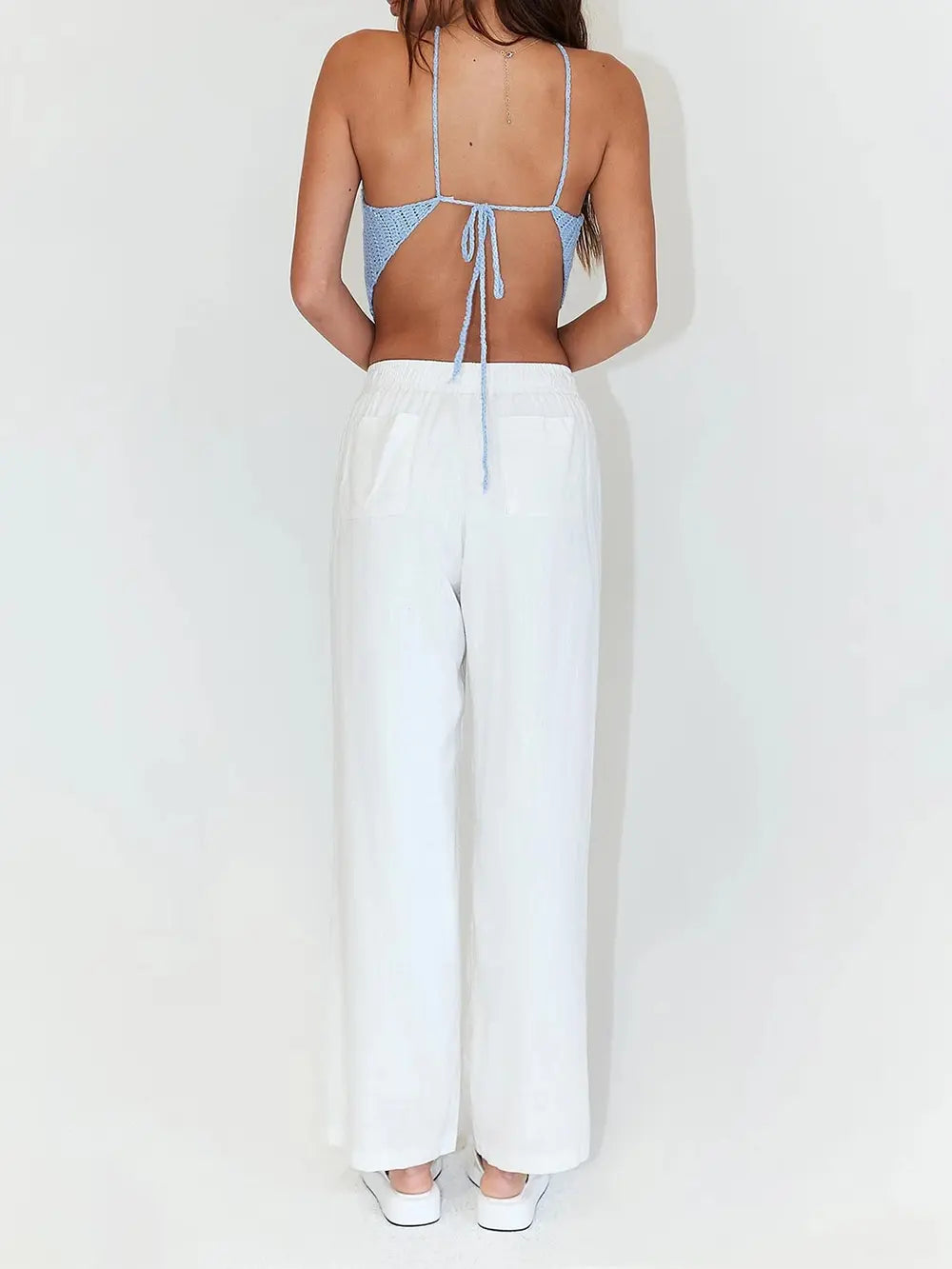 Tie Back Sleeveless Tank Top