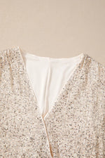 Sparkling Sequin Long Sleeve Bodysuit