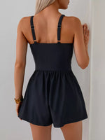 V-Neck Spaghetti Strap One-Piece Swimsuit