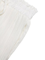 Lace Trim Wide Leg Pants