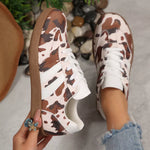 Cow Print Casual Sneakers