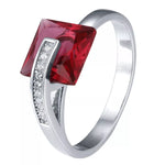 925 Sterling Silver Square Ring