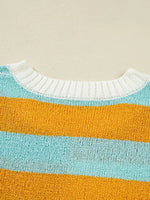Color Block Striped Sweater