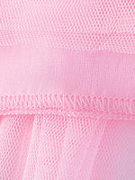 Children's Striped Sleeveless Tulle Dress