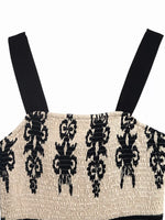 Smocked Wide Strap Tiered Dress