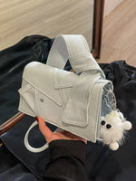 Denim Patchwork Crossbody Bag