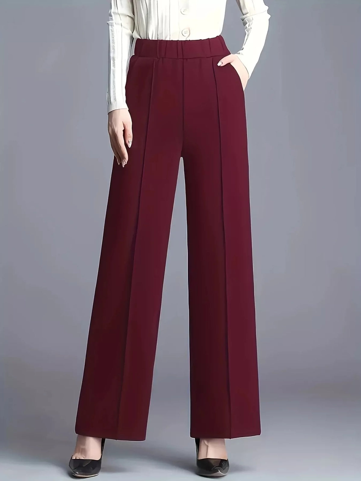 High-Waisted Wide Leg Pants