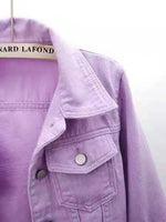 Full Size CroppedDenim Jacket Plus Size