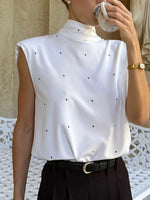 Polka Dot High Neck Tank