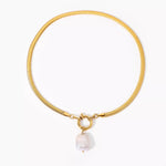 18K Gold-Plated Freshwater Pearl Pendant Necklace