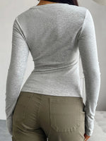 Devine Quarter Button Long Sleeve T-Shirt