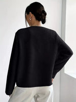 Full Size Textured Button-Up Fleece Outerwear Plus Size