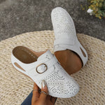 Casual Buckle Slip-Ons
