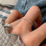 925 Sterling Silver Bow Open Ring