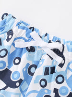 Children's Car Print Tee and Shorts Set