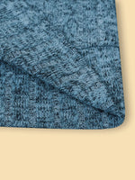 V-Neck Textured Knit Long Sleeve T-Shirt