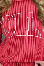 JOLLY Textured Christmas Sweatshirt
