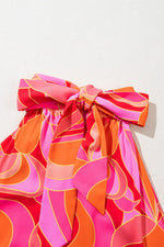 Contrast Grecian Neck Maxi Dress