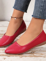 Point Toe Flat Slip-Ons