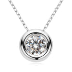 1 Carat Moissanite 925 Sterling Silver Necklace