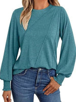 Round Neck Long Sleeve Top