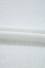 Side Slit Round Neck Knit Top