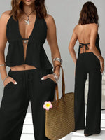 Halter Neck Cami and Pants Set