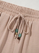 Casual Wide Leg Drawstring Pants
