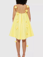 Floral Strap Mini A-Line Dress