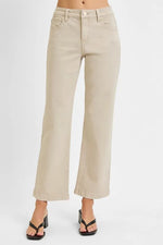 RISEN Full Size Tummy Control Mid Rise Ankle Straight Jeans Plus Size